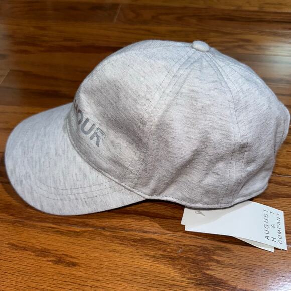 NWT ‘Happy Hour’ Light Heather Grey Silver August Hat Company Ball Cap - Picture 4 of 10